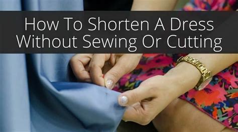 You could also take in the sides or seams of the dress with a sewing machine or hand stitches. . How to close slits in dress without sewing